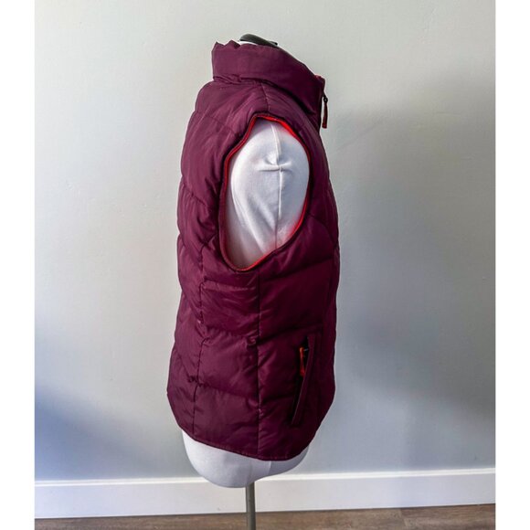 Tsunami Quilted Down Plum Front Zipper Puffer Vest - Picture 5 of 13